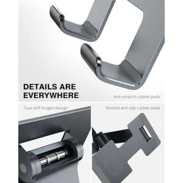 Anozer Adjustable Tablet Stand | Portable & Sturdy Holder