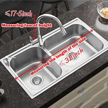 Ctystallove Dish Drying Rack Over Sink Kitchen Supplies Storage Shelf Countertop Space Saver Display...