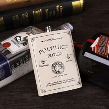 Mealivos 8 oz Stainless Steel Hip Flask (white)