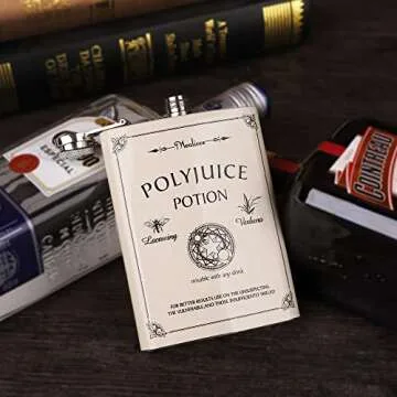 Mealivos 8 oz Stainless Steel Hip Flask (white)