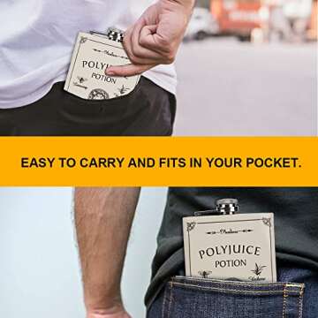 Mealivos 8 oz Stainless Steel Hip Flask (white)