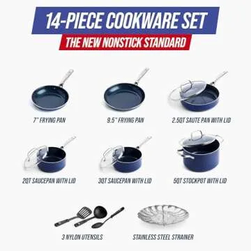 Blue Diamond Cookware Set – Stylish & Nonstick