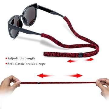 HALF CRESCEN Glasses Strap - Adjustable, Stylish Holder for Active Lifestyles
