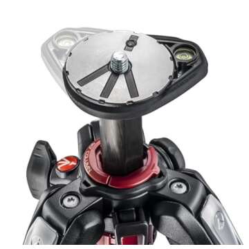 Manfrotto MT190CXPRO4 4 Section Carbon Fiber Tripod Legs with Q90 Column (Black) Includes A Bonus ZAYKiR Tripod Strap Non-Slip with Two Quick-Release Loops (Black)