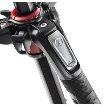 Manfrotto MT190CXPRO4 4 Section Carbon Fiber Tripod Legs with Q90 Column (Black) Includes A Bonus ZAYKiR Tripod Strap Non-Slip with Two Quick-Release Loops (Black)