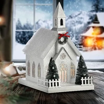 Regency 11.5" LED Country Church for Holidays