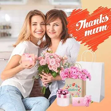 GSSUSA Kraft Paper Gift Bags 8x4.75x10.5 Paper Bags with Handles, Black 25 Pcs, Bulk Kraft Gift Bag for Shopping, Craft, Grocery, Party, Retail, Lunch, Business, Wedding, Merchandise, Boutique