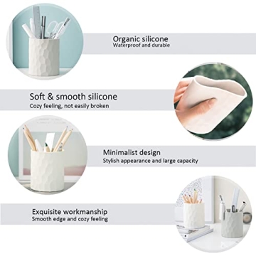 Minimaliving Pen Holder - Stylish Silicone Desk Organizer