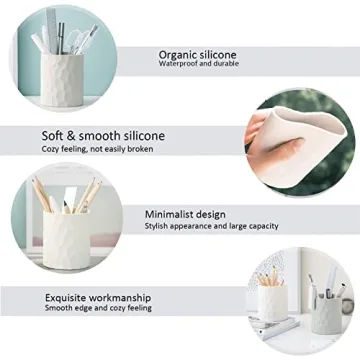 Minimaliving Pen Holder - Stylish Silicone Desk Organizer