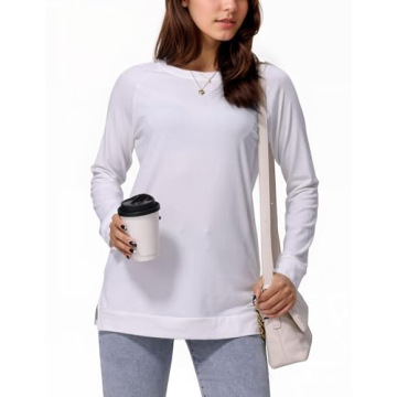 Womens Oversized Long Sleeve Tops – Fall Casual Blouses