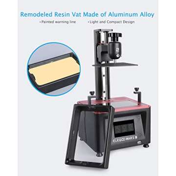 ELEGOO Mars Pro 3D Printer with UV LED and Advanced Features