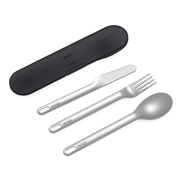 Bentgo® Stainless Travel Utensil Set - Eco-Friendly 3-Piece Silverware
