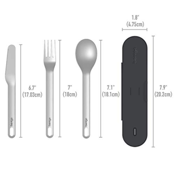 Bentgo Stainless Travel Utensil Set Eco-Friendly Reusable