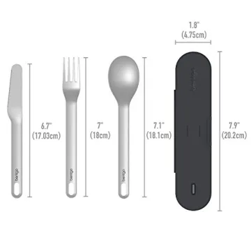 Bentgo Stainless Travel Utensil Set Eco-Friendly Reusable