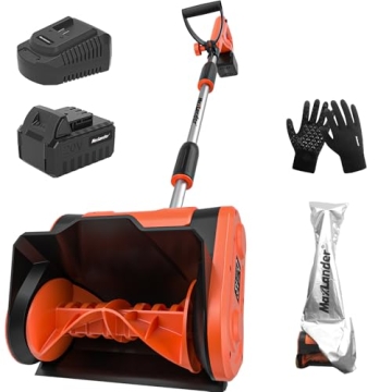 MAXLANDER Cordless Snow Shovel for Effortless Snow Removal