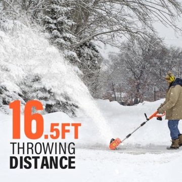 MAXLANDER Cordless Snow Shovel for Effortless Snow Removal