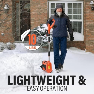 MAXLANDER Cordless Snow Shovel for Effortless Snow Removal
