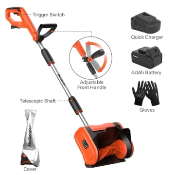 MAXLANDER Cordless Snow Shovel for Effortless Snow Removal