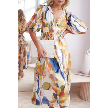 Sissyaki Women's Floral Midi Dress Perfect for Summer