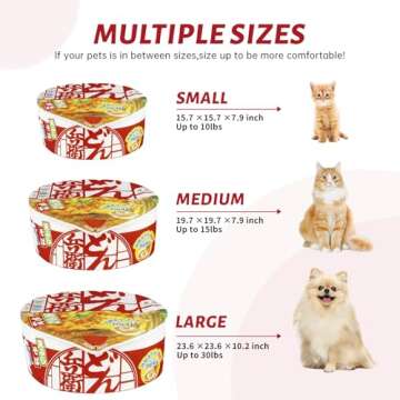 寵幸 Ramen Noodle Pet Bed - Super Soft Cozy Nest for Pets