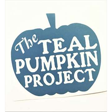 Teal Pumpkin | Allergy Friendly | Halloween Home door Decal