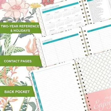 2024-2025 Academic Planner – Weekly ＆ Monthly Planner from Jul. 2024 – Jun. 2025, 6.4" x 8.5" with Tabs, Flexible Hardcover, Thick Paper, Strong Twin-Wire Binding, Back Pocket, Inspirational Quotes