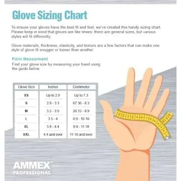 AMMEX Clear Vinyl Disposable Exam Gloves for Safety