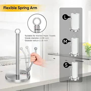 Stylish Stainless Steel Paper Towel Holder for Easy Use