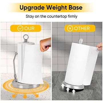 Stylish Stainless Steel Paper Towel Holder for Easy Use
