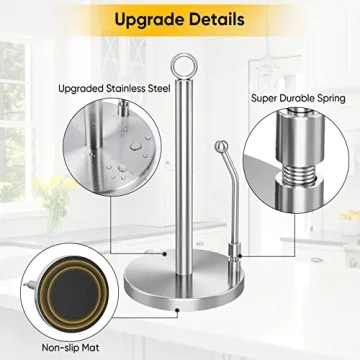Stylish Stainless Steel Paper Towel Holder for Easy Use