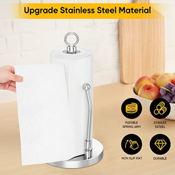 Stylish Stainless Steel Paper Towel Holder for Easy Use