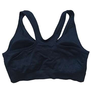 ohlyah Women's Zipper Front Closure Sports Bra 3 Pack - Comfort & Style