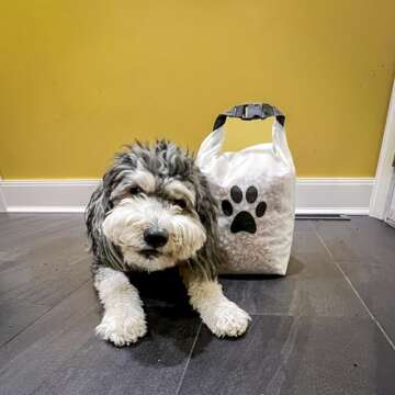 (re)zip Large Roll Top Pet Food Storage Bag 40-Cup, BPA-Free, Food-Grade, Pet-Safe, Freshness Seal for Camping, Long Term Boarding, Travel & Daily Use, Machine Washable, Black