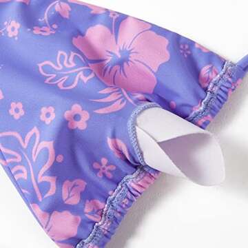 MOSHENGQI Women Sexy Brazilian Bikini 2 Piece Spaghetti Strap Top Thong Swimsuit Bathing Suit(S,Floral-Purple)