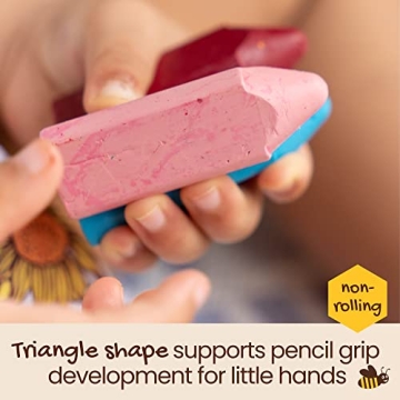 Honeysticks Triangular Crayons for Toddlers - Safe & Fun
