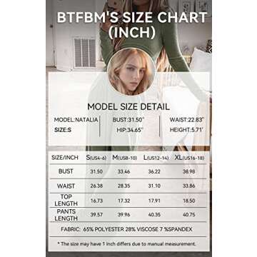 BTFBM Women's Two Piece Lounge Set Long Sleeve Bodycon Ribbed Knit Crop Top Loose Wide Leg Pant Casual Outfits Sweatsuit(Solid Bean Green, Small)