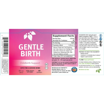 Mountain Meadow Gentle Birth Tincture for Smoother Delivery