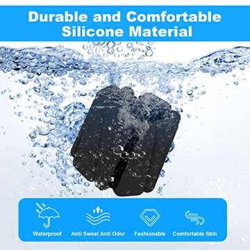 Wrist Weights Set of 2, Adjustable Silicone Workout Weights for Women and Men, Wearable Ankle/Wrist Weights Suitable for Yoga, Dance, Pilates, Pool Exercises and Jogging, 2lb