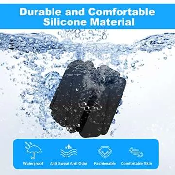 Wrist Weights Set of 2, Adjustable Silicone Workout Weights for Women and Men, Wearable Ankle/Wrist Weights Suitable for Yoga, Dance, Pilates, Pool Exercises and Jogging, 2lb