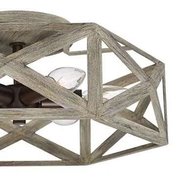 Possini Euro Design Moorcroft Rustic Ceiling Light Fixture