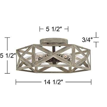 Possini Euro Design Moorcroft Rustic Ceiling Light Fixture