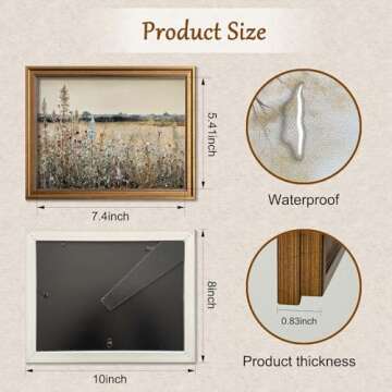 Exquisite Gold Framed Vintage Wall Art - Classical French Wildflowers