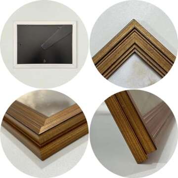 Gold Framed Vintage Wall Art for Home Decor