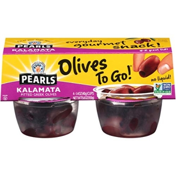 Delicious Single Serve Kalamata Olives - Perfect Snack Choice!