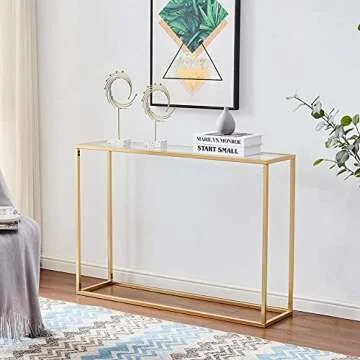 Wimarsbon Gold Console Table - Elegant Modern Design