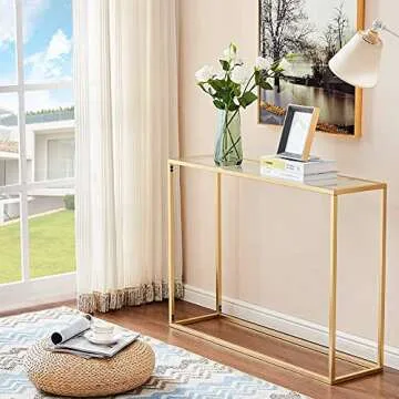 Wimarsbon Gold Console Table - Elegant Modern Design