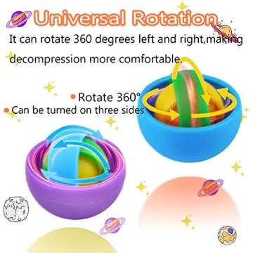 4PCS New Fidget Toys for Kids Teens Adults Fidget Gyro Toys Hand Fidget Spinner Gyro fidget gyroscope toys Relief Sensory Toys for Boys Exercise Finger Flexibility Gift Ideas for Girls Men ADHD Autism