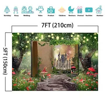 Enchanting Fairytale Backdrop for Kids' Parties and Events