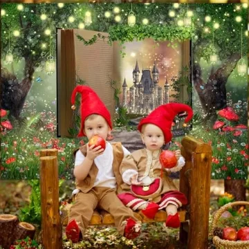 Enchanting Fairytale Backdrop for Kids' Parties and Events