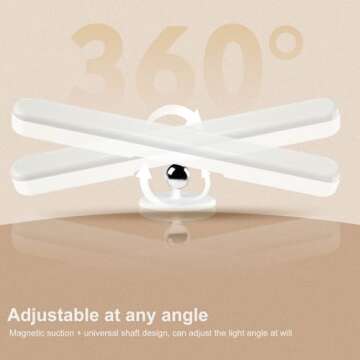 Benreom 2 Pack Wireless Vanity Lights for Mirror, Rechargeable Battery Operated Mirror Lights, Adjustable Color Brightness & Angle Makeup Light, Cordless Lights for Mirror, for Makeup Vanity Bathroom